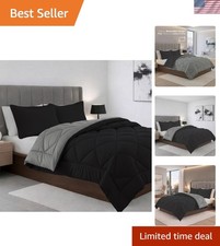 Luxury All-Season Goose Down Alternative 3-Piece Reversible Comforter Set