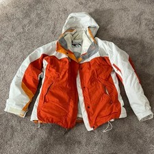 Columbia Core Interchangable Winter White/Orange Jacket SIZE L