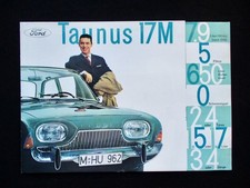 FORD TAUNUS P3 17 M Badewanne 1963 A4 8S.  PROSPEKT DEUTSCH  brochure  1101
