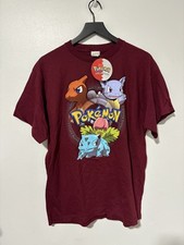 Vintage Pokemon Shirt Youth XL Charizard Blastoise Ivysaur Nintendo 1999 Tee 90s