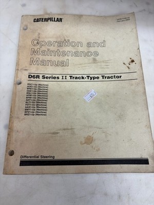 CAT Caterpillar D6R LGP Tractor Operation Maintenace Manual SERIES II