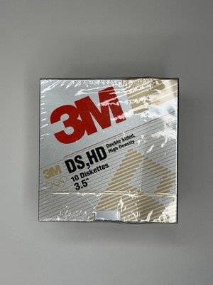 3M DS, HD Double Sided High Density 3.5'' Floppy Diskettes 1.44MB 10 Pack