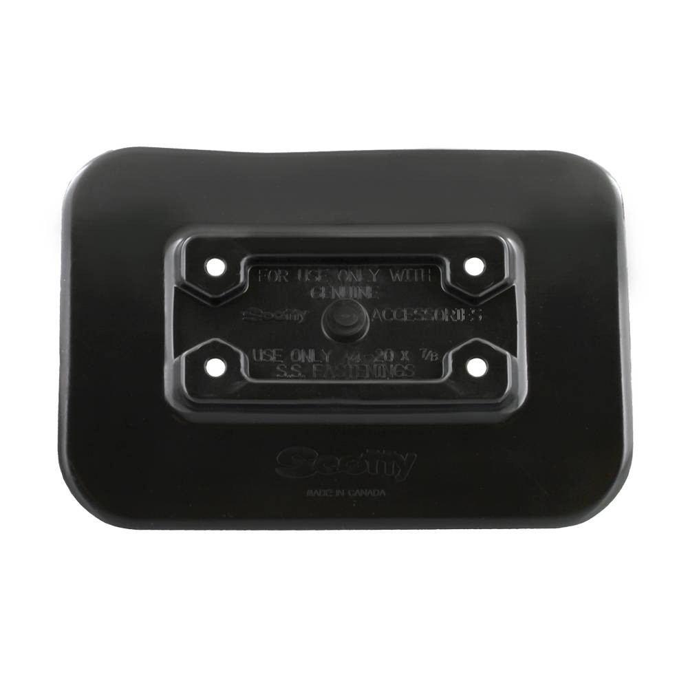 Scotty 341-BK Glue-On Mount Pad for Inflatable Boats