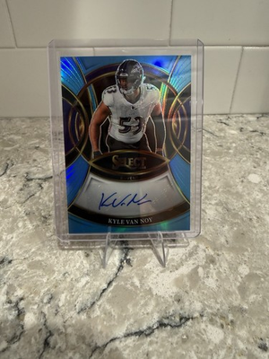 #ad 2025 Panini Select Signatures Kyle Van Noy Light Blue Prizm Auto #8 49 Ravens $20.00