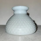 Hobnail Milk Glass Lamp Shade Top Vintage Hurricane 8" Fitter