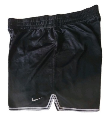 VTG Nike Womens Crossover Fly Basketball Shorts Black White 410823-012 Size S