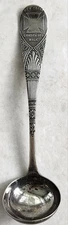 RED CROSS VICTORIAN AESTHETIC SILVERPLATE CONDENSED MILK SPOON-MEDICAL (05)
