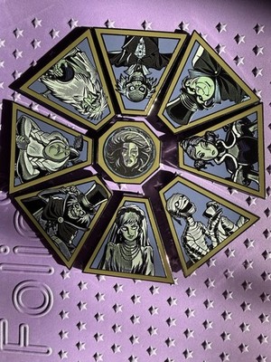 Complete Nine Piece Haunted Mansion Mystery Set Pin Puzzle