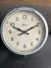 Smiths sectric Vintage Factory / Station  Wall Clock Bakelite 1930s-40s WORKING