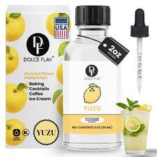 Natural Yuzu Flavoring &ndash; Bright, Citrusy Japanese Lemon-Grapefruit Taste | 2 Oz