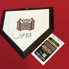 Scott Rolen Auto Mini Plate 2006 Busch Inaugural St Louis Cardinals HOF JSA