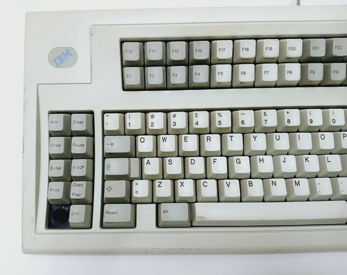 Vintage IBM Terminal Keyboard Model M - Plt No F1 - For Parts only