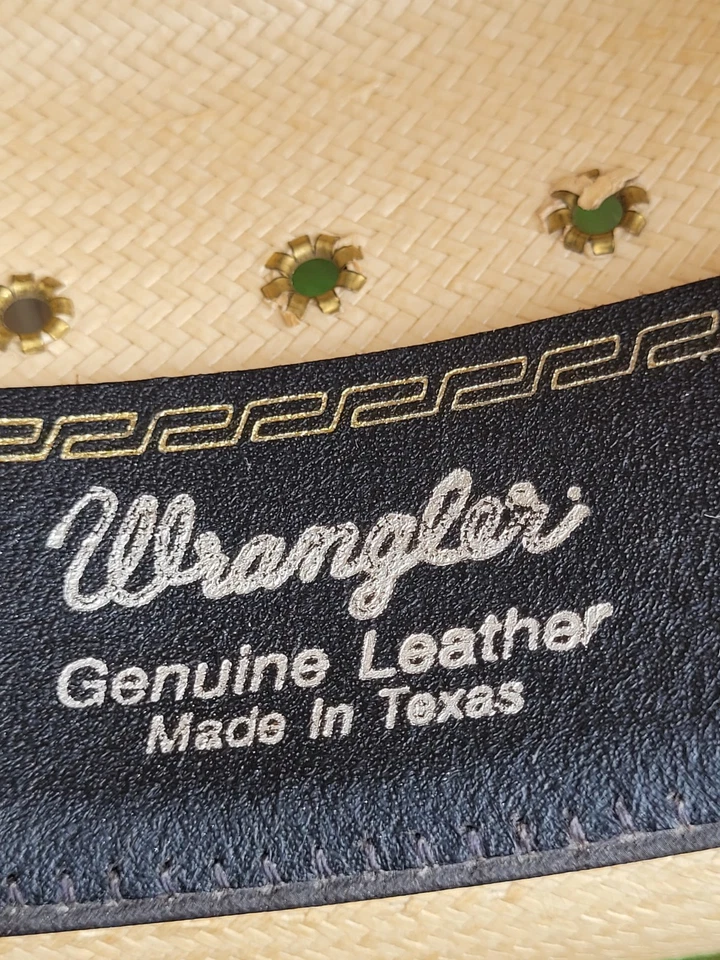 Sombrero de Vaquero John Berry Wrangler Firmado Raro Talla 7, 1/8 Foto 2 de 4