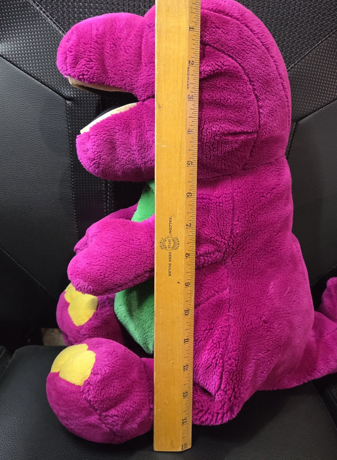 Vintage Barney The Purple Dinosaur Plush 20” Lyons Group Dakin Embroidered 1992