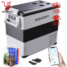 Kühlbox Kompressor 49,4L 12/24V DC & 240V AC Tragbar für Auto Camping Outdoor