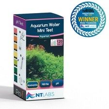 NT Labs Aquarium Water Mini Test pH Ammonia Nitrite Testing Kit 120 Tests