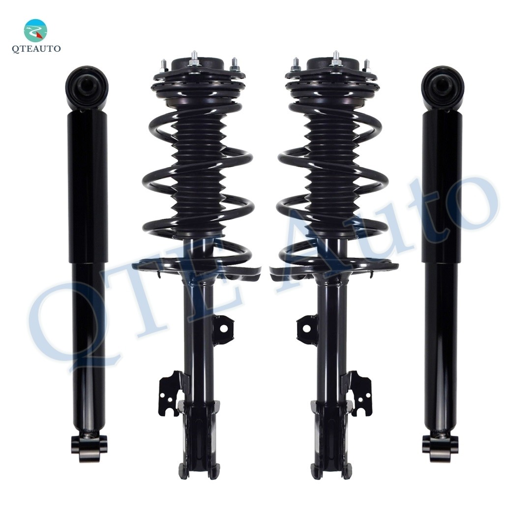 Set 4 Front Quick Complete Strut-Coil Spring-Rear Shock For 2014-2016 Toyota Highlander V6