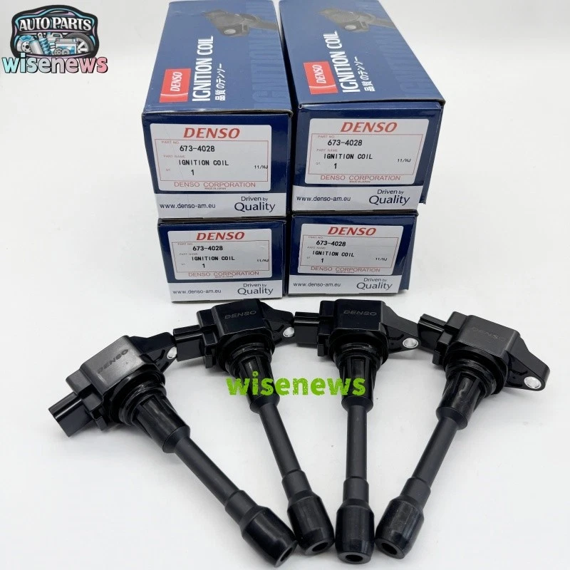 4Pcs DENSO 673-4028 Direct Ignition Coils-Coils For 2007-2020 Nissan INFINITI Foto 2 de 4
