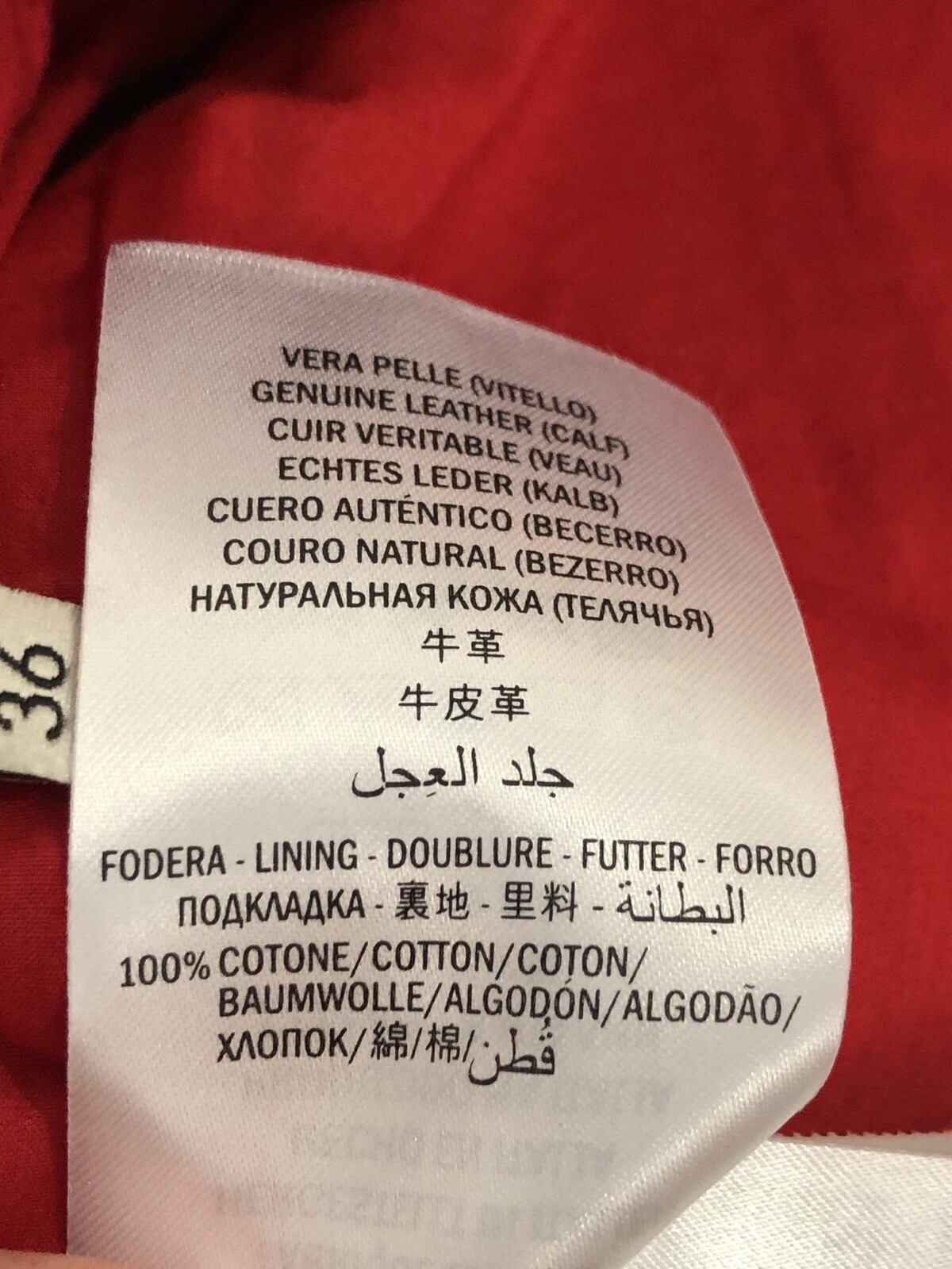 Giacca Gucci Learher taglia:IT 36 XXS