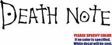 Death Note Anime Graphic Die Cut decal sticker Car Truck Boat Window 12"