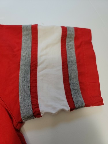 Ohio State Buckeyes Hemd Herren M Medium Grau Rot NCAA Logo Kurzarm - Bild 7 von 11