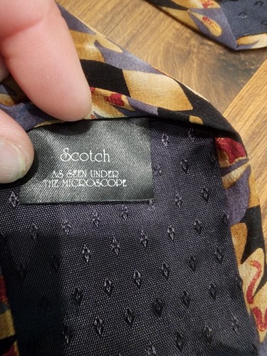 Cocktail Collection 100% Silk Tie Scotch As Seen Under A Microscope Stonehenge - Picture 6 of 6