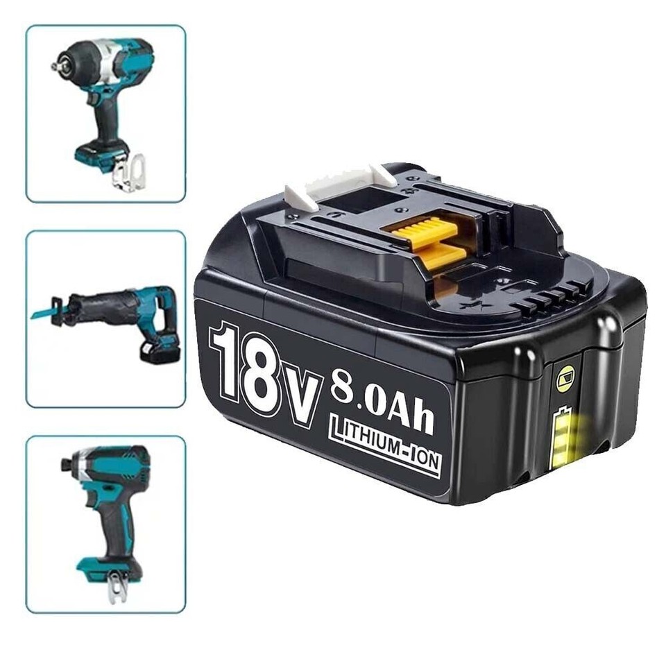 4-Pack 18V 8.0Ah Lithium-Ion Battery For Makita – BL1860B BL1850 BL1840 BL1830