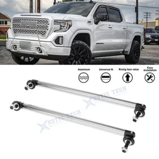 Fit GMC Sierra Terrain Pair Silver Rear Diffuser Lip Splitter Strut Rod Tie Bar
