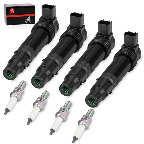 4Pcs Ignition Coils & Iridium Spark Plugs for Kawasaki Ninja ZX600 ZX-6RR ZX-6R - Picture 11 of 13