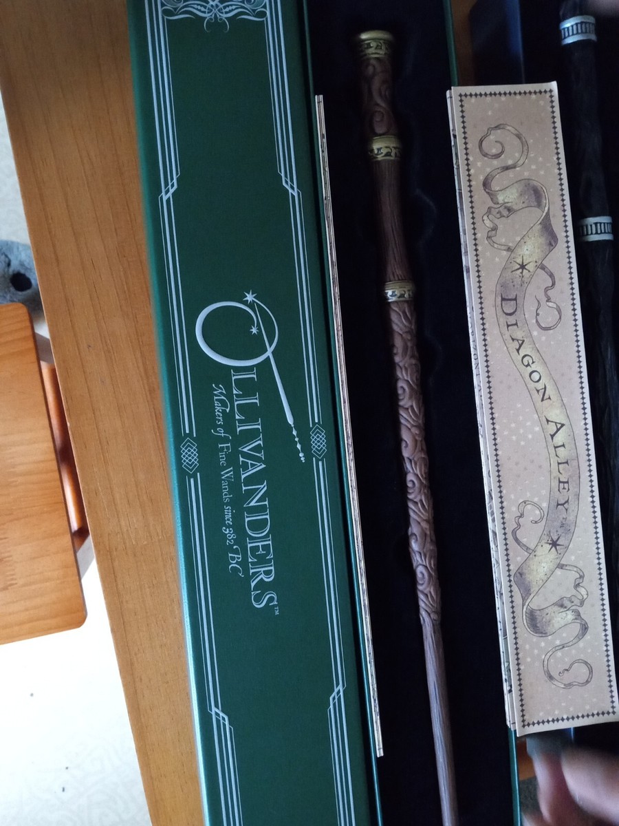 Ollivanders English Oak and Phoenix Feather wand. New in box, from