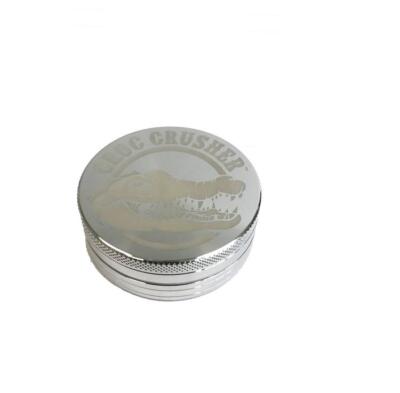 Croc Crusher SILVER 2 Piece XXL 3.5'' Premium Grinder Aluminum