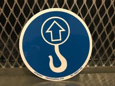 CLARION SAFETY ~ LIFT POINT ~ 3" X 3" Label Sticker FREE US SHIP