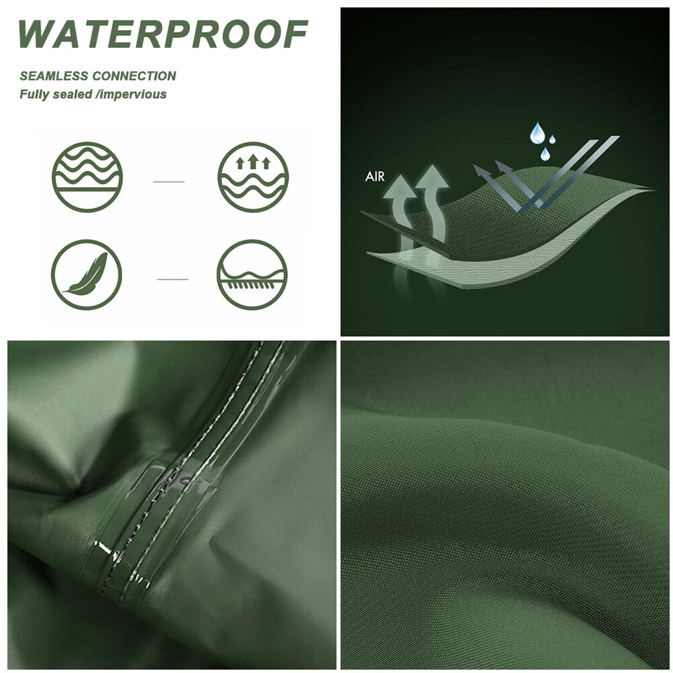 Bootfoot Chest Wader Fishing Hunting Nylon Waterproof for Men Women with Boots - Image 2 of 4