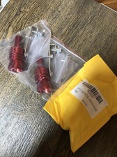 Paquete de 2 silbatos silenciadores de escape universales para automóvil con sonido turbo XL rojos