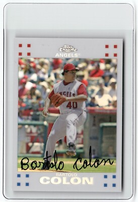 2007 Topps Chrome White Refractor #222 Bartolo Colon /660 LOS