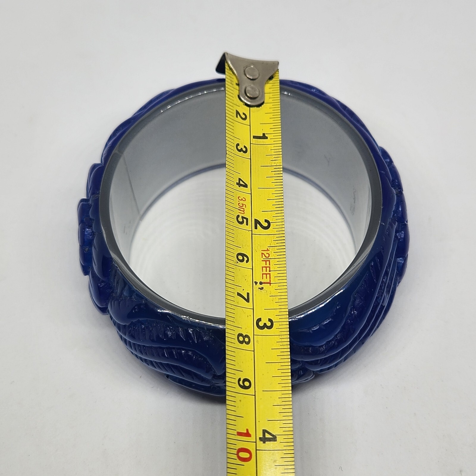 Flower Design Plastic bangle Blue - image 4