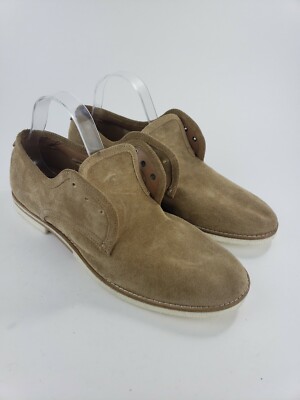 Brand New-H By Hudson London Men's suede shoe Cognac Color. Size 12 EUR 46 