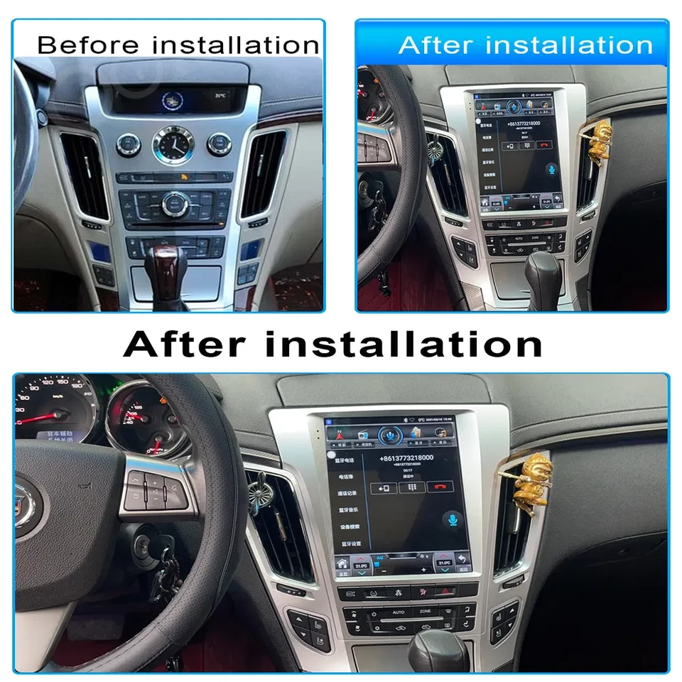 Android Para Cadillac CTS 2007-2012 Radio Coche Reproductor de Video GPS Navegación Estéreo WIFI Foto 2 de 4