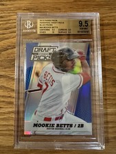 2013 Panini Prizm Draft Picks Mookie Betts RC Blue Prizm Gem Mint 9.5  #/75
