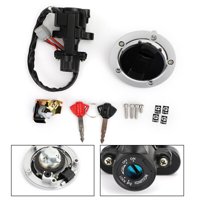 Ignition Switch Fuel Gas Tank Cap Lock Key Set For Suzuki GSXR600