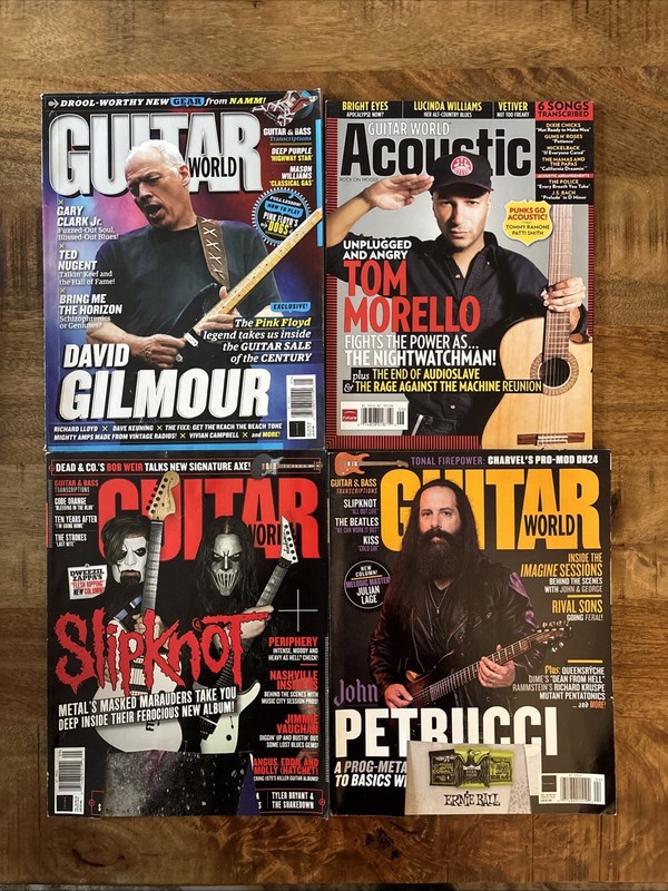 guitar world magazine lot. Four Issues