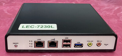 Lanner Fanless Computer Intel J1900 8GB 180GB SSD Lanner LEC-7230L-J11A Desktop