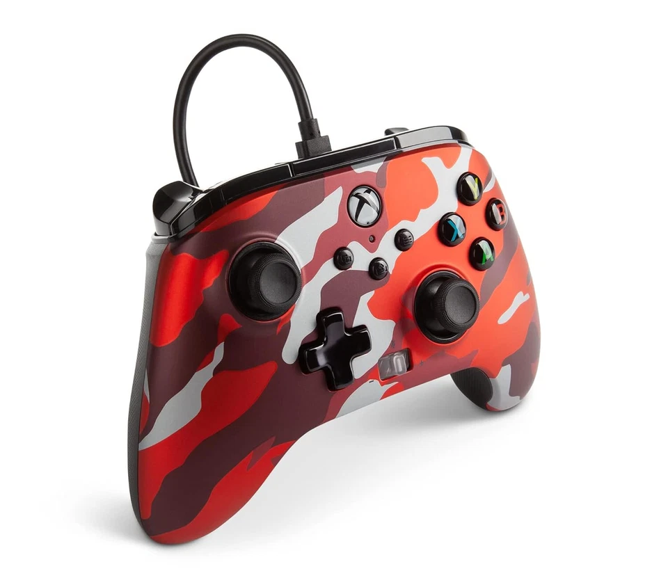 PowerA Enhanced Wired Controller *METALLIC RED CAMO EDITION* (XBOX One/Series X) - Image 4 of 4