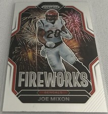 2022 Panini Prizm Football Joe Mixon Cincinnati Bengals Fireworks insert #F-11