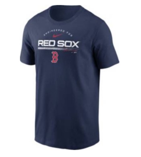 Nike Men's Boston Red Sox Baseball Navy Team Engineered T-Shirt Size M New