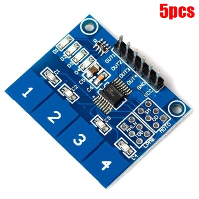 5Pcs Digital Touch Sensor Module Arduino TTP224 4-Way Capacitive Touch Switch oh