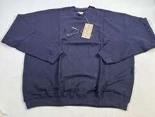 Vintage Mens Izod Blue Crewneck Knit Pullover Golf Sweater XL NEW