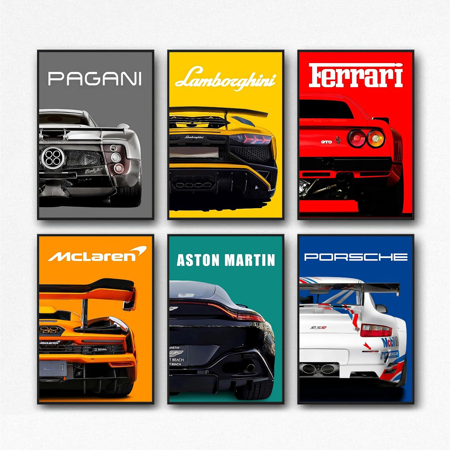 Car Posters Supercar Poster Art Prints for Walls Vintage Racing Car Wall Art for
