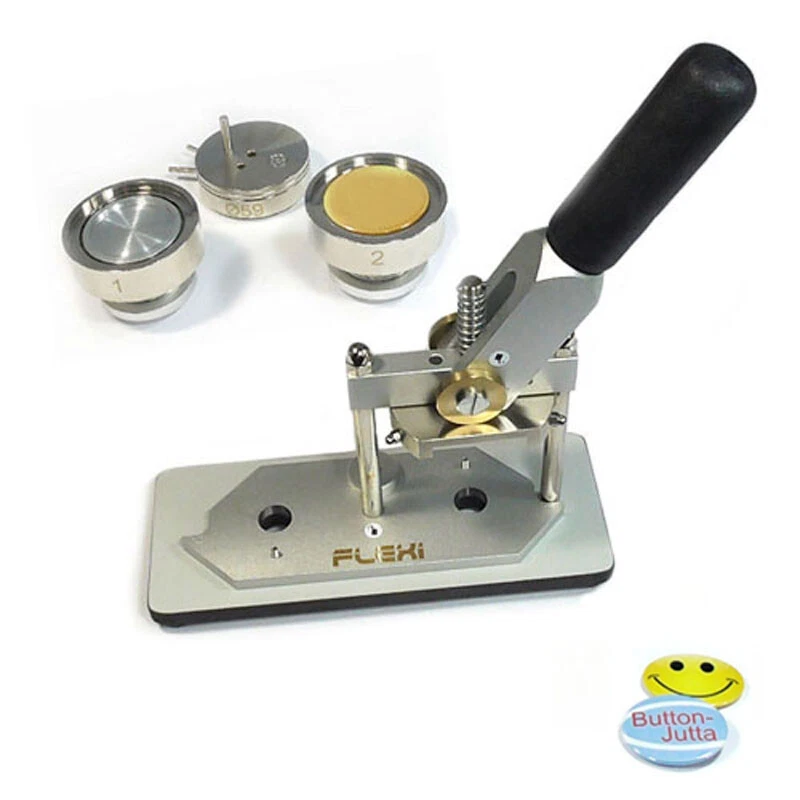 Original Badgematic Buttonmaschine FLEXI: Doppelpack für 2 Größen +Probierpakete - Bild 3 von 4