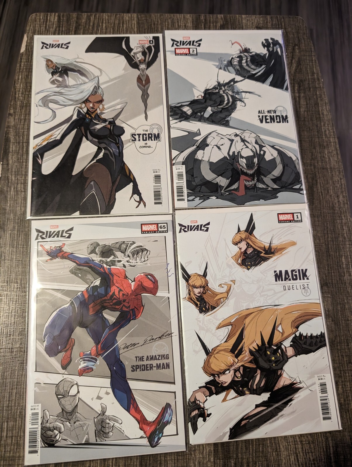 Marvel Rivals Comic Netease Set Of 4 Variants (Magik, Spider-Man, Venom ...